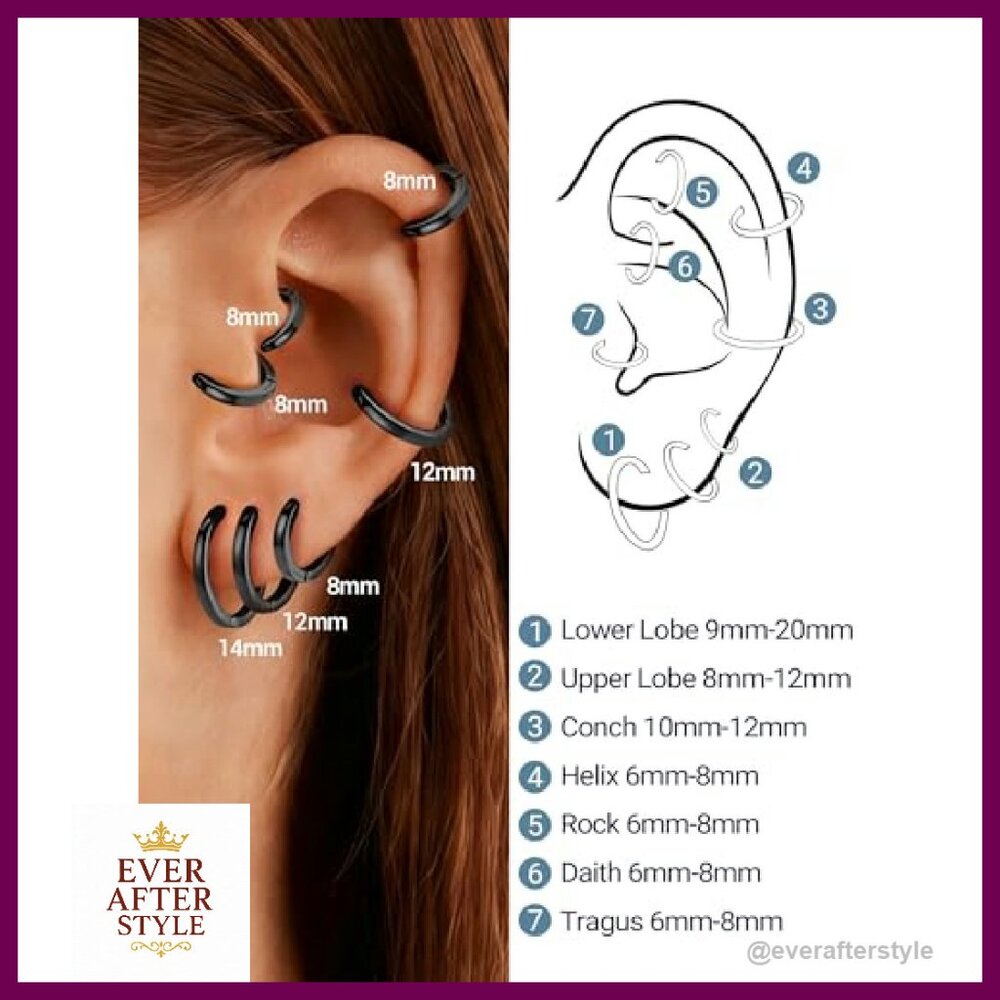 Hypoallergenic Hoop Earrings Stackable Minimal Ch… - image 5